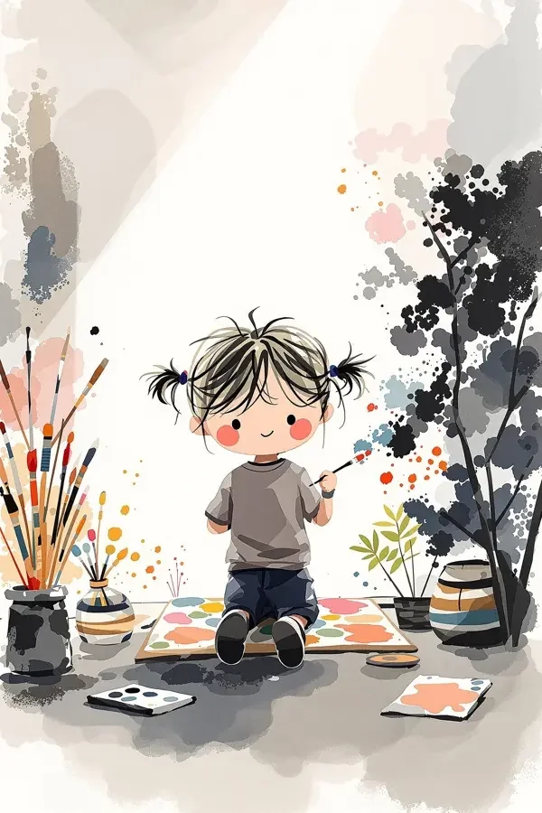 《色彩小画家》 海报